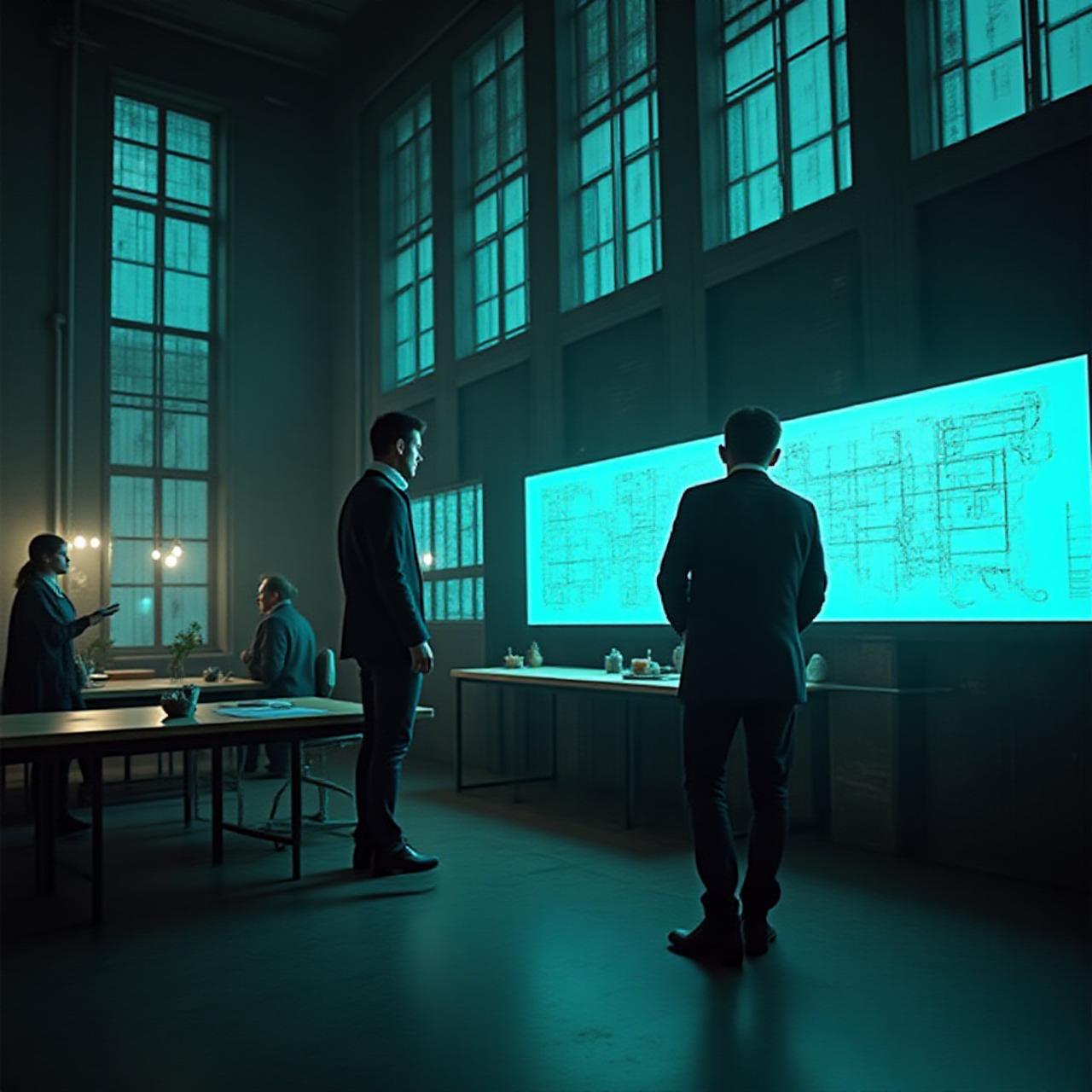 Architectural furniture design consultation in a modern New York studio