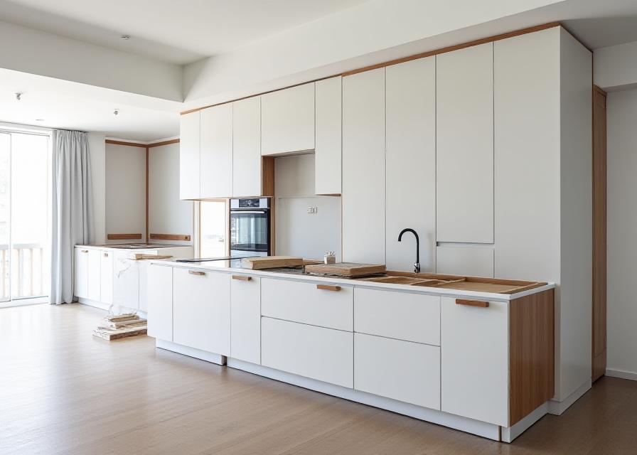 The process of installing custom cabinetry